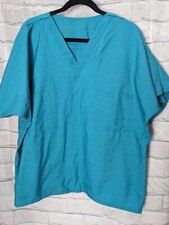 Landau Teal Medical Scrub Shirt Sz XL