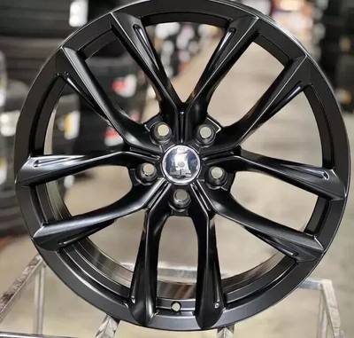 (4) 22x9 TESLA MATTE BLACK ARACHNID STYLE WHEELS RIMS 5x120 MODEL S MODEL X