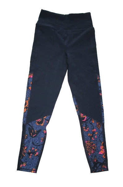Cotton On Body Size S [8] blue floral mesh  Sports Exercise Workout Gym leggings