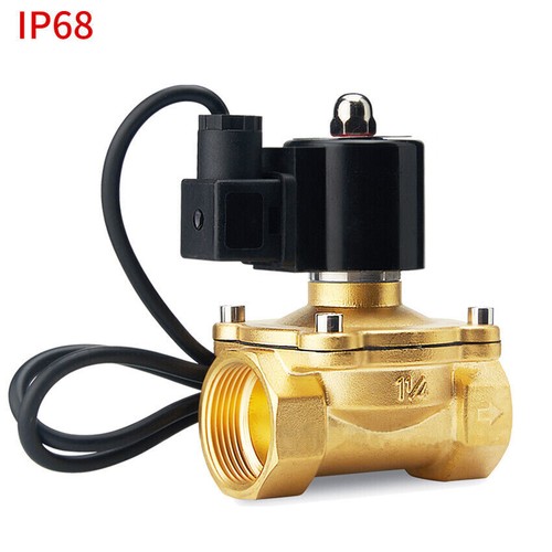 1/2" 3/4" 1" 11/4" 11/2" 2"Brass Underwater Fountain Solenoid Valve N/C 24V 220V - Picture 4 of 10