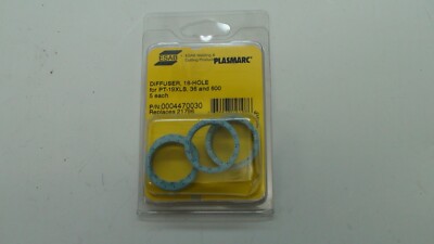 ESAB P/N 0004470030 Diffusers 16-hole for PT-19XLS,36 & 600, 4470030 5 each