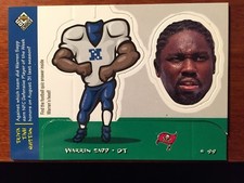 1990 Upper Deck Football Warren Sapp Puzzle Card