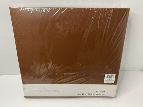 12" x 12" Brown Mega Scrapbook Album 100 Pages Recollections New - Picture 2 of 3