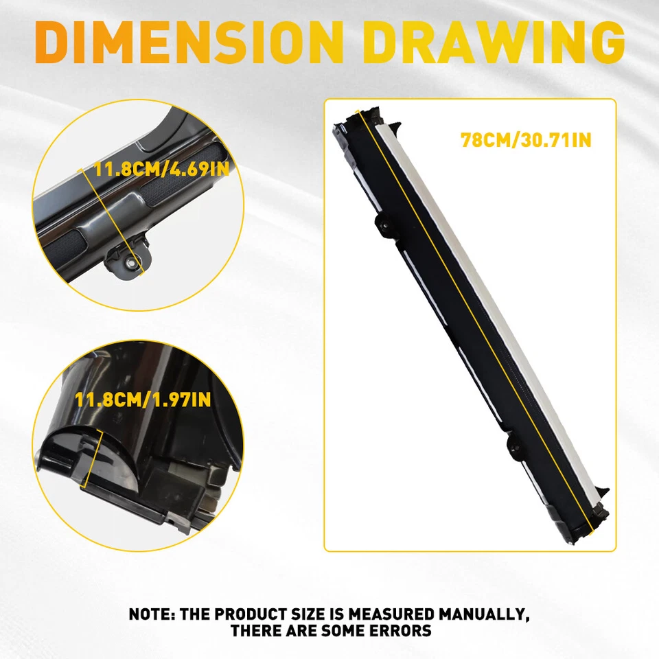 For Audi Q5 /VW Tiguan 2009-17 Black Car Sunroof Sunshade Cover Curtain Assembly Foto 4 de 4