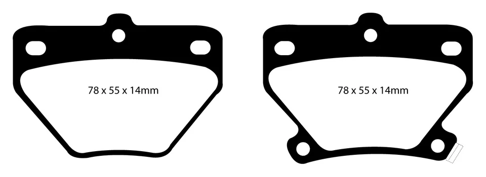 EBC B05 Bremsen Kit Hinten Beläge Scheiben für Toyota Celica 7 (T23) Prius - Bild 2 von 4