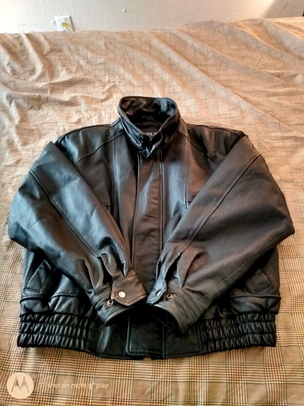 Winlit New York, Black Leather Motorcyle  Jacket … - image 1