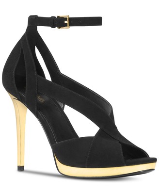 michael kors becky sandals black