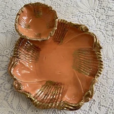 Maurice of California USA Vintage 50s 60s MCM Pottery Chip and Dip Tray G812