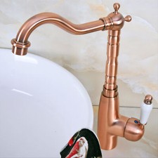 Antique Copper 360 Degree Rotating Kitchen Faucet Sink Mixer Tap 2nf637