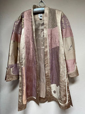 Vintage Jeanne Marc Collection Patchwork Open  Kimono Pastel Small 8/10