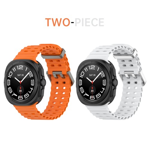 2Pack Sport Breathable Silicone Band Strap For Samsung Galaxy Watch 7 Ultra 47mm - Picture 73 of 113