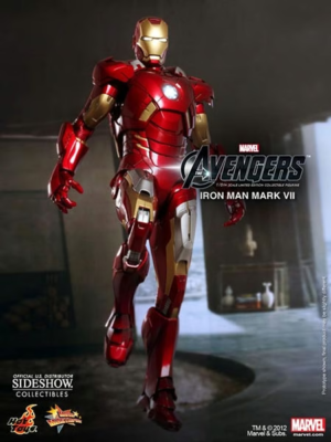 Hot Toys Iron Man Mark VII MMS185 Avengers 2012 1/6 Scale Figure