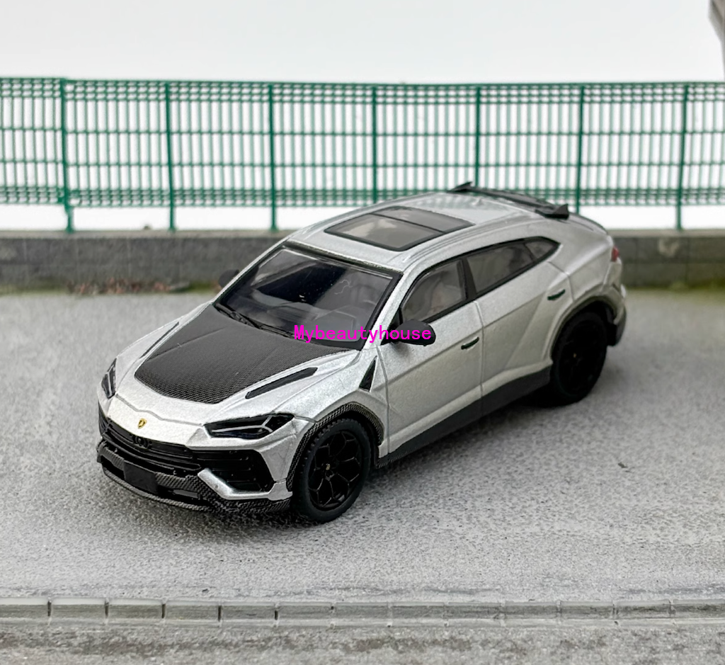 MINIGT 1:64 Silver Urus Performante SUV Sports Model Diecast Metal Car