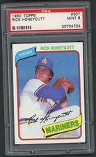 1980 Topps Rick Honeycutt Seattle Mariners #307 PSA 9 MINT