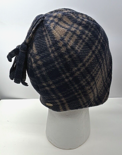 Sombrero trampero Liz Claiborne con borla a cuadros - Imagen 3 de 6
