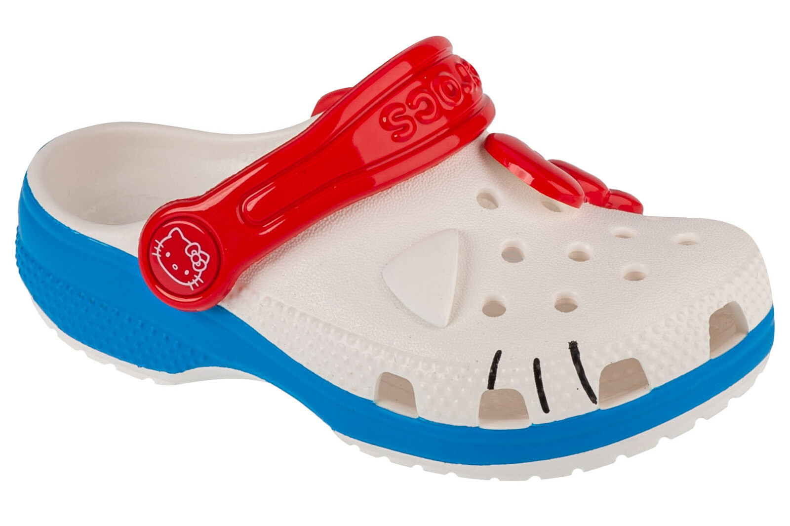 slides for Girl, Crocs Classic Hello Kitty Iam Clog T, white-image