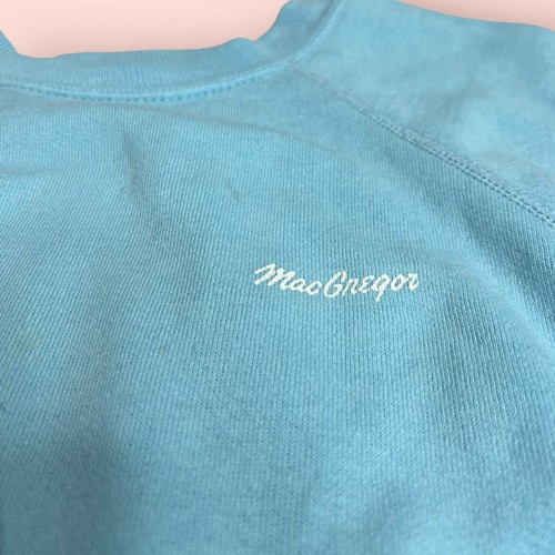 MacGregor Golf Vintage Crewneck Sweatshirt Light Blue Sz YL/Wmn XS - Picture 9 of 9