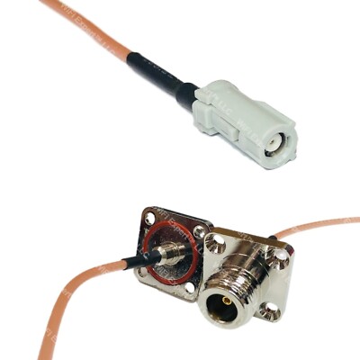 RG316 AVIC Jack to N Female Flange O-Ring RF Cable Rapid-SHIP LOT
