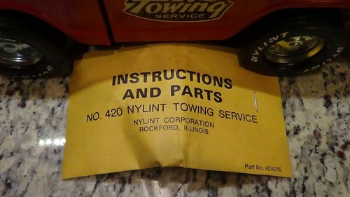 rare 1974 1975 vintage Nylint Towing Service 420 Wrecker tow truck in box USA - Picture 6 of 12