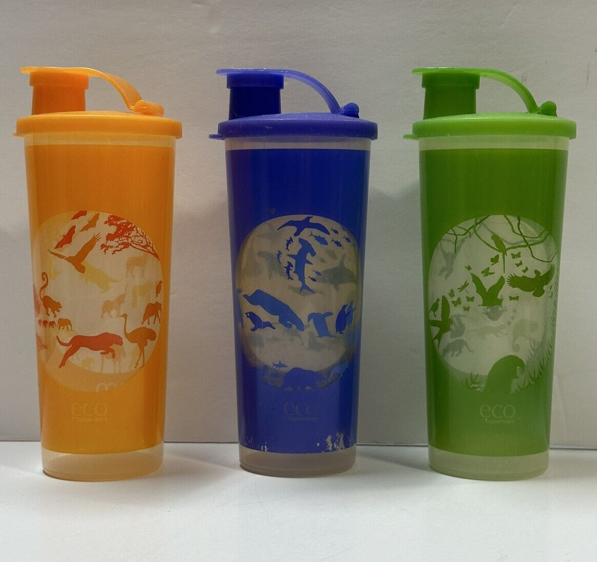 Calla Enjoy Life 写真額縁 tupperware Tupperware Water Tea Tumblers 16 oz Eco Wildlife Flip Top Lids Set