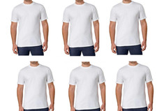 Kirkland Signature Men  s Crew Neck Tee, 6-pack, 100 Cotton Size:XL