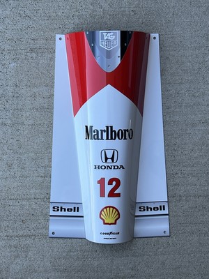 WOW!!!FORMULA 1 F1 Mclaren Honda sign Ayrton Senna Race Car nose Style Mp4