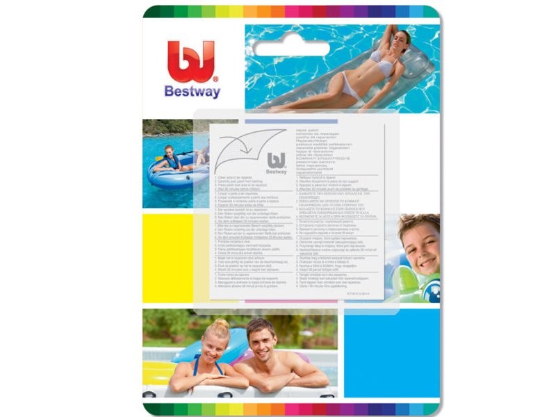10 Parche De Reparación Reforzado Para Piscinas Y Inflables Bestway 62068