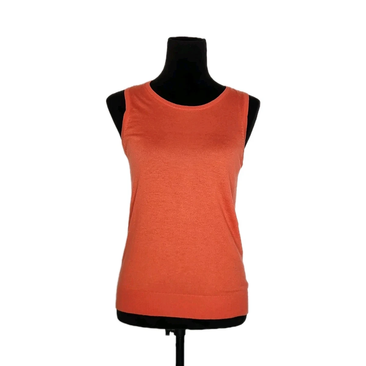 Pull Sans Manches Ann Taylor - 100% Cachemire Lavande - Perles De Cristal - Taille S