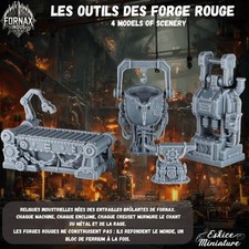 Scenografia Red Forge scenery pack - Fornax Indus 28mm PLA Diorama Stampa 3D