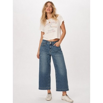 Studio Blue Steph Retro Wide Leg Jeans Indigo Flower Child SIze 29 NWT