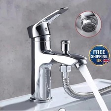 Bathroom Shower Faucet Single Hole Basin Mixer Tap with Shower Accessories