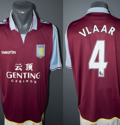 Aston Villa Vlaar Jersey 2012/2013 Home Football Soccer Men Macron