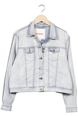 Manguun Jacke Damen Anorak Jacket Kurzmantel Gr. 38 Baumwolle Hellblau #jh50yw0