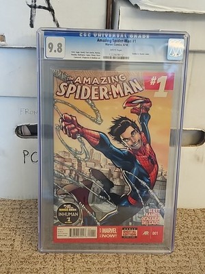 The Amazing Spider-Man #1 2014 CGC 9.8 First Cindy Moon Silk Appearance