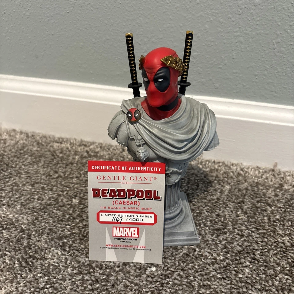 2018 SDCC Star Wars Concept YODA BUST Gentle Giant Deadpool Caesar Bust, Antman - Image 3 of 4