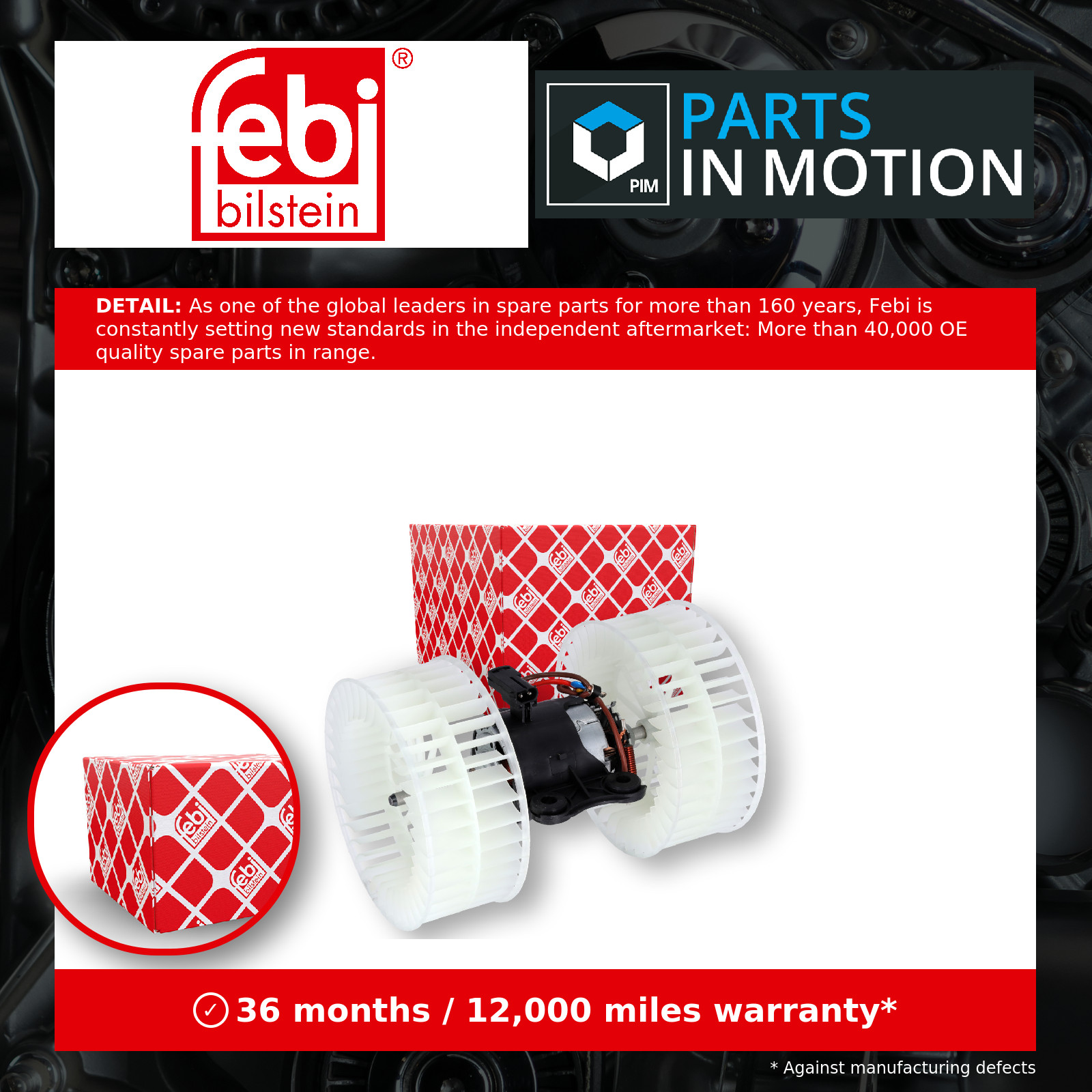 FEBI BILSTEIN 185287 Interior Blower 12V For Mercedes-Benz Viano Vito Vito/Mixto - Image 14