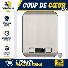 Balance de cuisine numérique CROWNFUL haute précision 5kg acier inoxydable