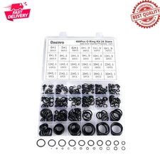 400Pcs Rubber O Rings Assortment Kit 24 Sizes Sealing Set for Plumbing Auto Repa