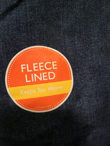 Lee Riders Mid Rise Boot Cut Size 16 Petite 36x28 Fleece Line New Without Tag - Picture 2 of 10