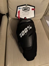 100% Dirtbike ATV Riding Fortis Knee Protector Guards - Black - s/m