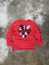 Vintage Vision Street Wear Long Sleeve T-Shirt — Red — Made in USA — Size L