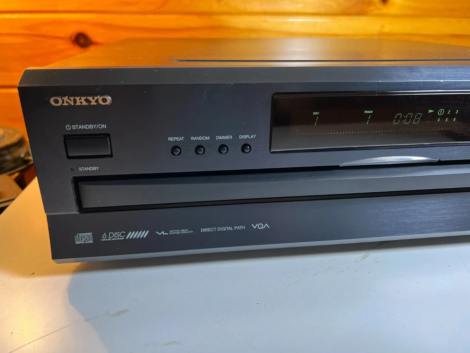 Onkyo DX-C390 Six 6 Disc CD Changer Digital Optical TosLink Coax Out Audiophile - Image 2 of 4