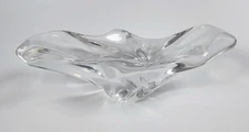 Baccarat Crystal  Oblong Bowl Cigar Ashtray / Candy Bowl / Display France Signed
