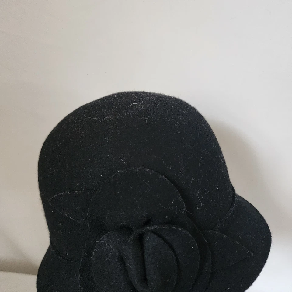 Nine West Black 100% Wool Hat One Size - Image 4 of 4