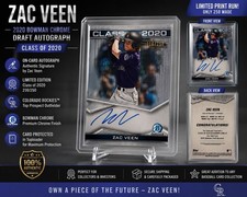 Zac Veen 2020 Bowman Chrome Class of 2020 Auto 216/250 Rockies