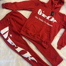 True religious clothing our father in heaven sweatsuit outfit red size Medium