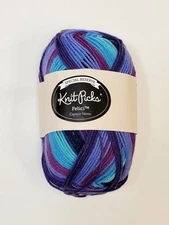 Knit Picks Sock Yarn Felici Captain Nemo 18510 Merino Wool Nylon Blue Purple