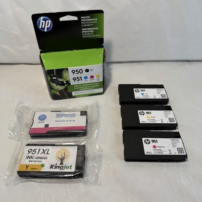 FULL SEALED BOX HP 951 Printer Ink Cartridges PLUS Extras Exp 2021 Total Of 9