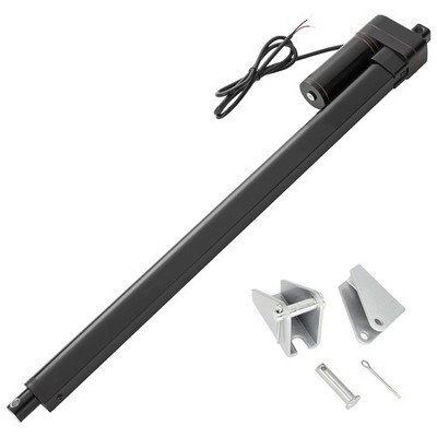 600mm Linearantrieb 3000N 12V 5mm/s IP65 mit Montagebügeln, wasserdicht