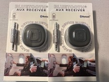 NIB-Bluetooth AUX Receiver / Vivitar 3.5mm Male -to-Male / USB-C Charge - 2 PACK